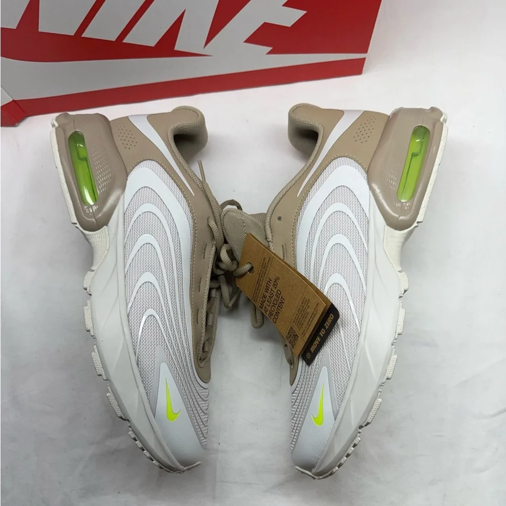 Nike Air Max Fire Shoes Sneakers Light Bone Khaki Volt Mens 12 IF2621-002 New